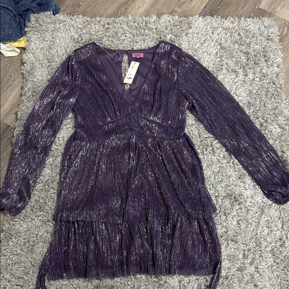 Miami purple Shimmer Dress